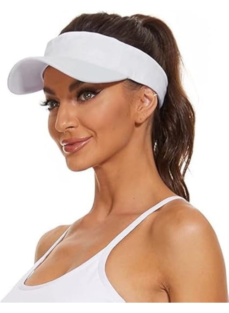 HZYH Womens Visor Hats for Women Cotton Adjustable Sun Visors for Women Sports Outdoor Unisex Golf Tennis Visor for Men - Image 1
