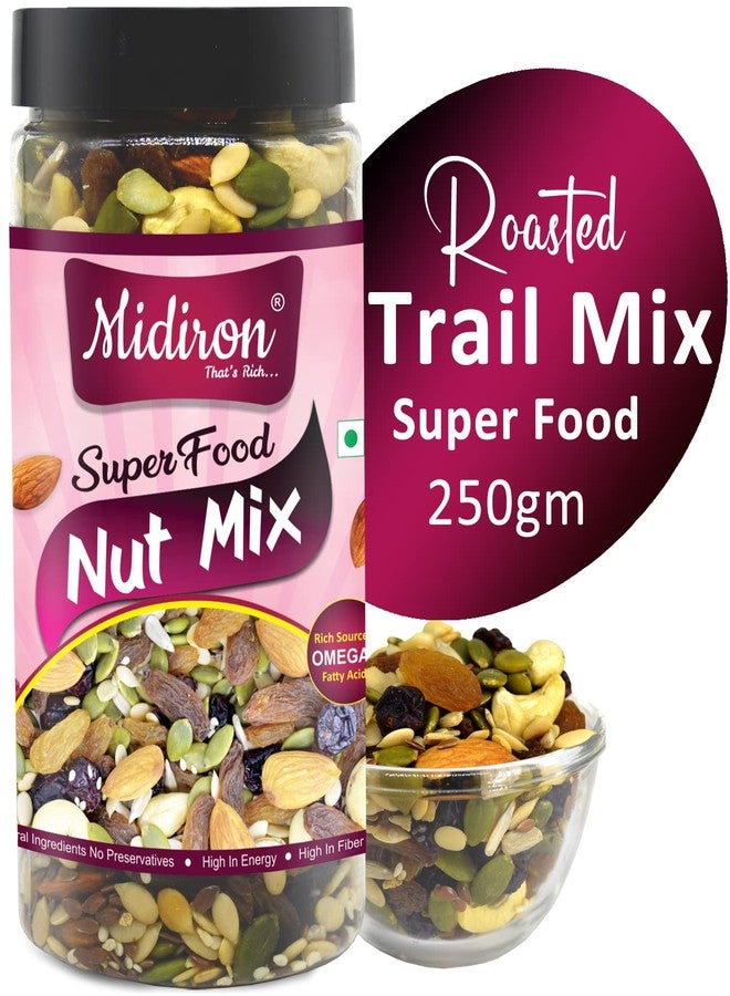 Midiron Nut Mix Dry Fruits and Seeds Roasted Crunchy & Nutritious Diet Snack | Trail Mix Superfood Healthy Nut Mix (250 g) - Image 1