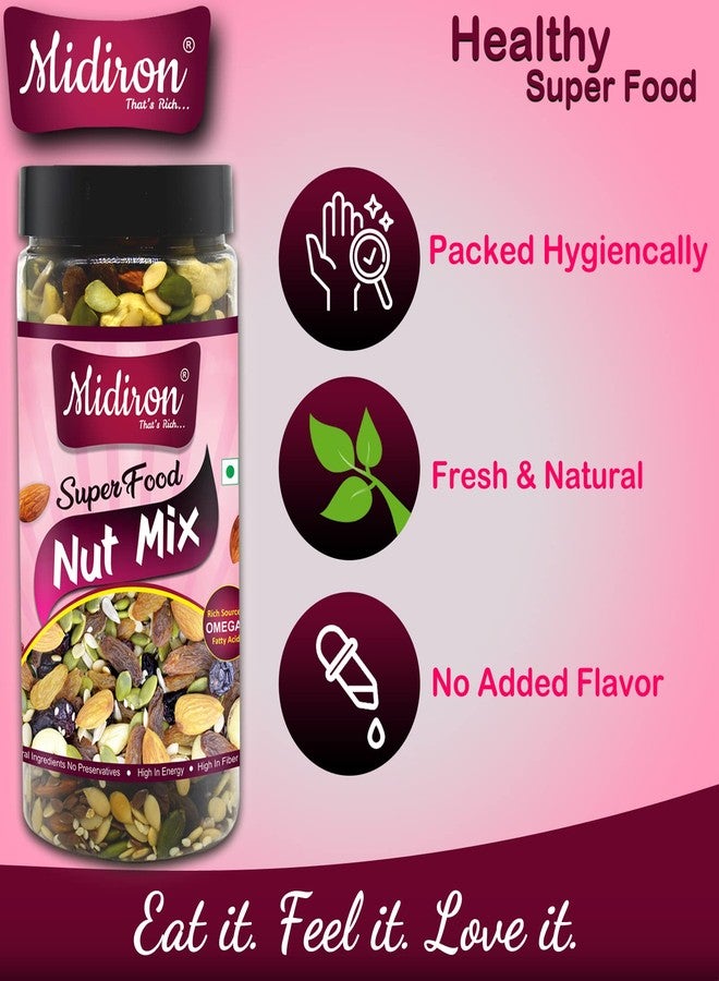 Midiron Nut Mix Dry Fruits and Seeds Roasted Crunchy & Nutritious Diet Snack | Trail Mix Superfood Healthy Nut Mix (250 g) - Image 4