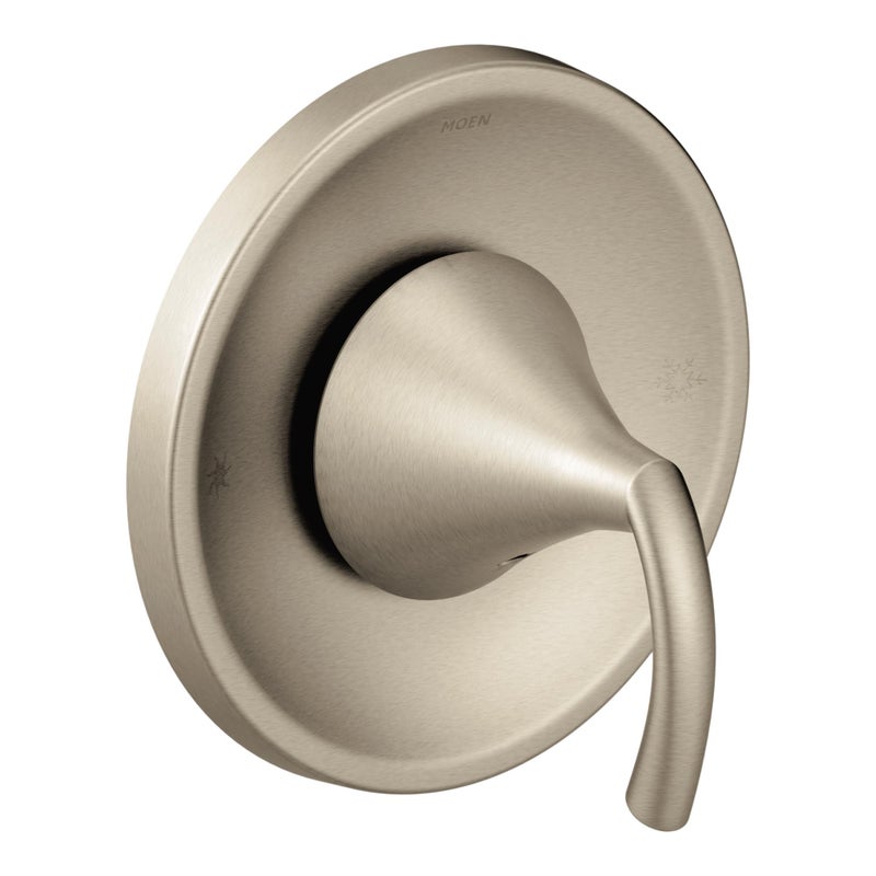 Moen Glyde Brushed Nickel 1Handle PosiTemp Pressure Balancing Valve Trim Kit Valve Required T2741BN