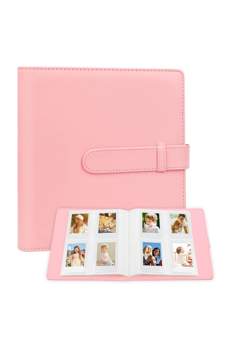 VKL 256 Photos Album for Fujifilm Instax Mini Camera, Polaroid 2x3" Zink Pictures, Photo Album Book for Instax Mini 11 12 9 90 70 40 8 Instant Camera and Film (Pink) - Image 1