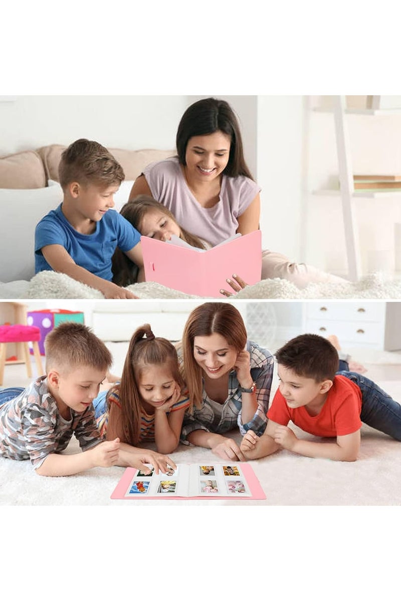 VKL 256 Photos Album for Fujifilm Instax Mini Camera, Polaroid 2x3" Zink Pictures, Photo Album Book for Instax Mini 11 12 9 90 70 40 8 Instant Camera and Film (Pink) - Image 3