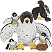 MaoGoLan 4 Pcs Peregrine Falcon Stuffed Animals Bulk with 3 Baby Birds Inside 18 inch Giant Plush Falcon Toys Set Funny Stuffed Eagle Christmas Valentines Day Easter - Image 2
