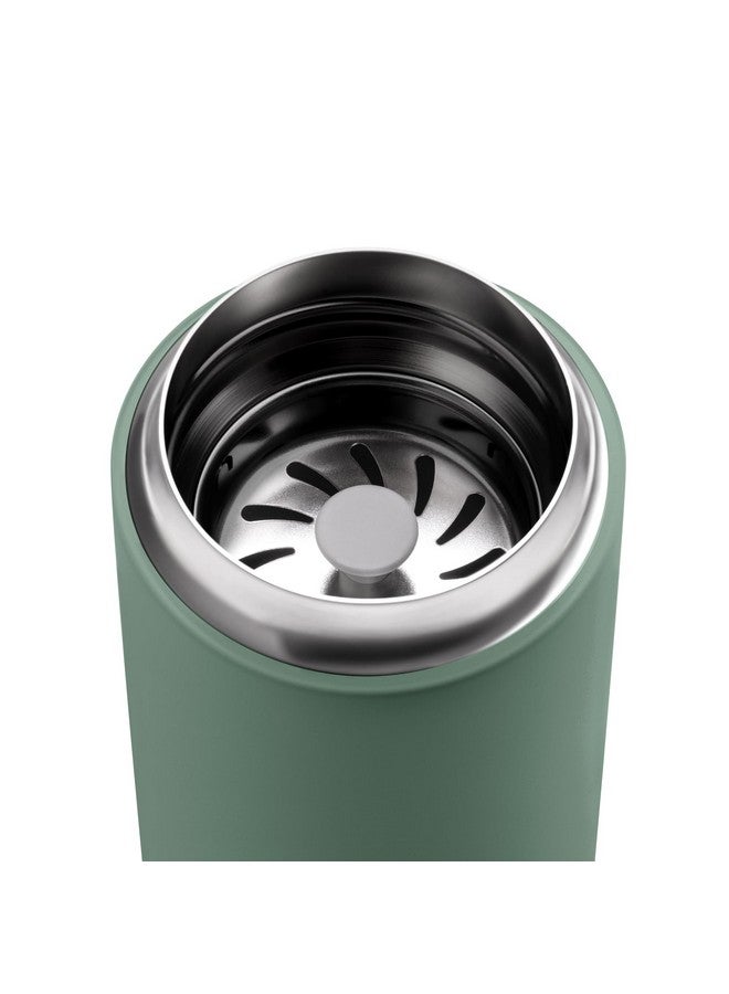 FELLOW فيللو 16 أونصة كارتر موف كوب السفر - كوب قهوة سفر معزول بالفراغ من الفولاذ المقاوم للصدأ - كوب قهوة مع داخلية خزفية وحماية من الرش - أخضر دخاني - Image 5
