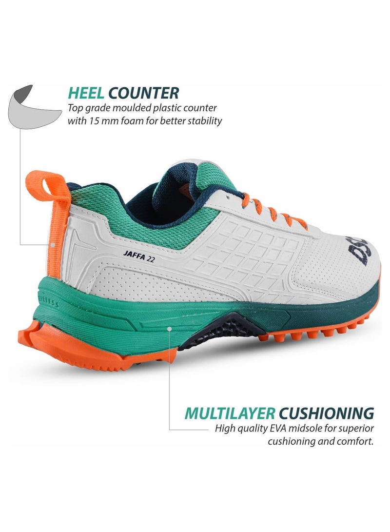 DSC Jaffa 22 Cricket Shoes | Breathable Mesh | Non-Slip Sole | Durable Sports Shoes for Men & Boys - Image 2