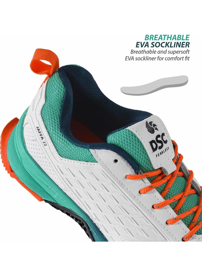 DSC Jaffa 22 Cricket Shoes | Breathable Mesh | Non-Slip Sole | Durable Sports Shoes for Men & Boys - Image 3