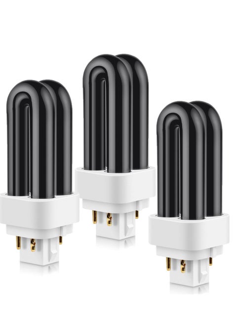 3 Pack UV Replacement Bulbs for Dynatrap DT1100 DT250IN DT300IN DT1250, 7W CFL Light Bulbs with 4 Pin Base