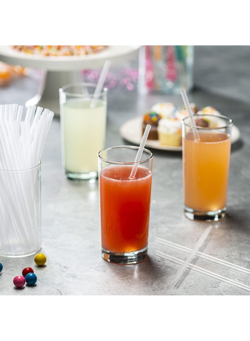 Sweet seven Vibrant 200-Pack Clear Plastic Drinking Straws - Disposable, Kid-Friendly, Party Fun Straws - Image 5