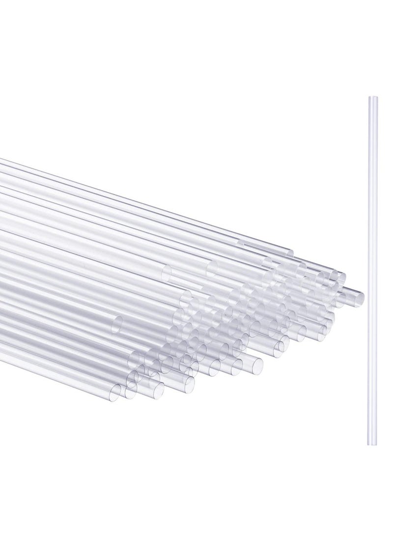 Sweet seven Vibrant 200-Pack Clear Plastic Drinking Straws - Disposable, Kid-Friendly, Party Fun Straws - Image 1