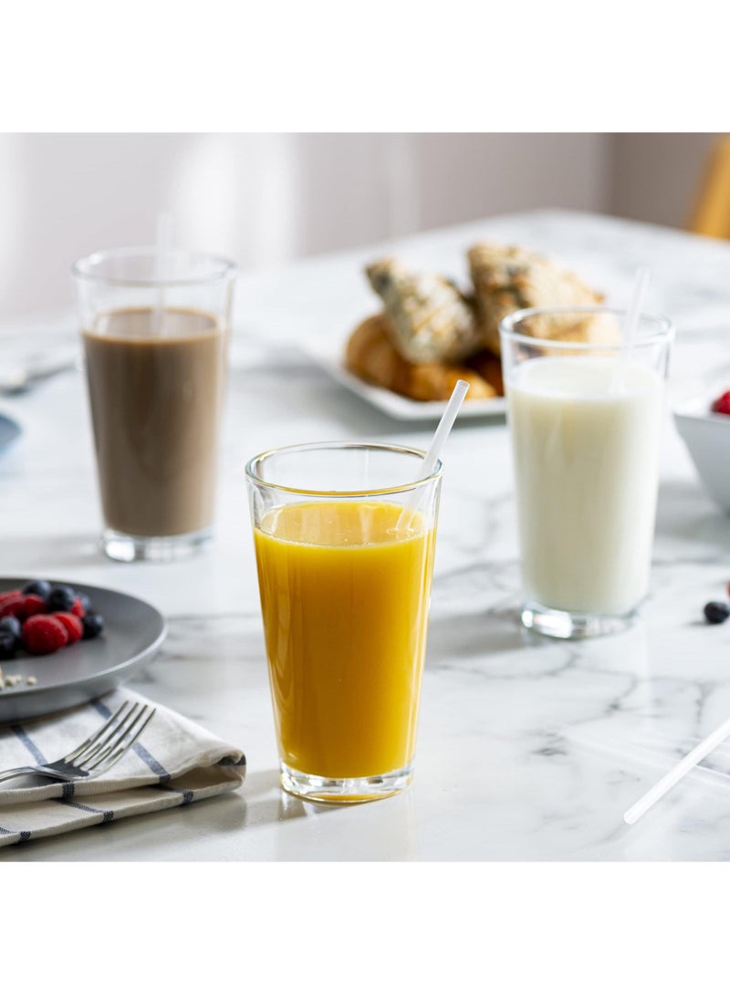 Sweet seven Vibrant 200-Pack Clear Plastic Drinking Straws - Disposable, Kid-Friendly, Party Fun Straws - Image 3