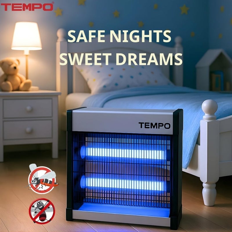TEMPO Smart Mosquito Killer With Lamp Size 20W UV light -Electric Flying Insect Killer -bug Zapper - Mosquitos & flys trap-Indoor Outdoor use, 2 Year Warranty - Medium - Image 4