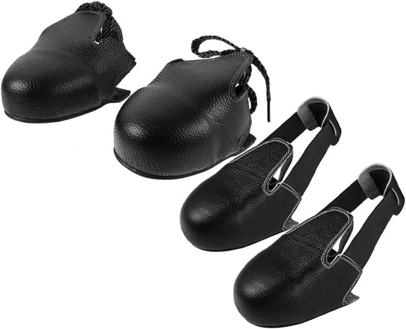 DOITOOL Steel Toe Covers Safety Overshoes with Elastic Anti-smash Toe Protector Attachment Non-slip Safety Footwear Covers for Industrial Worksite Visitors 2 Pairs - Image 1