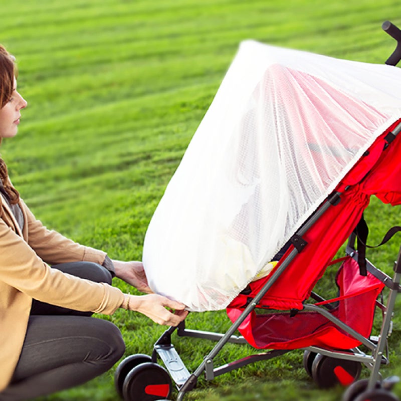 Diono Stroller Sun Net, Stroller Sun Shade, Universal Fit, Compatible with All Strollers, Car Seats, Baby Carriers, White - Image 2