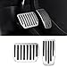 Alieemo 2PCS Aluminum Car Accelerator Pedal Covers Vehicle Foot Pedal Pads Set Non Slip Performance Automotive Brake Foot Rest Pedal Extenders Replacement Compatible with Model 3 Model Y Silver - Image 2