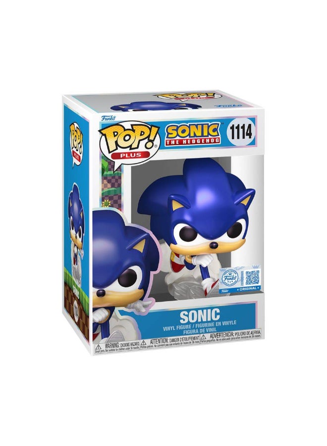 Funko POP! Plus Sonic the Hedgehog Sonic (Pearlescent) Vinyl Figure (10.2 cm) - Image 1