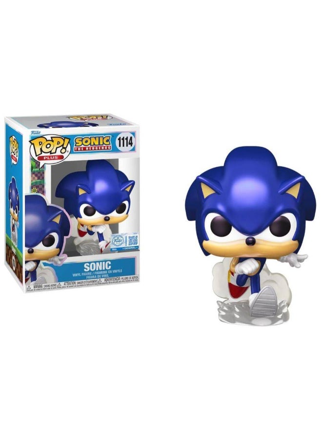 Funko POP! Plus Sonic the Hedgehog Sonic (Pearlescent) Vinyl Figure (10.2 cm) - Image 2