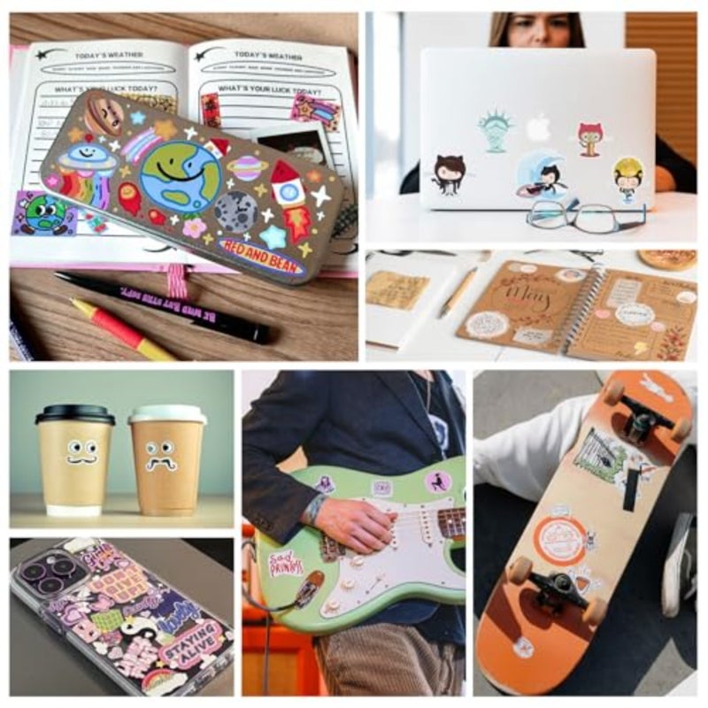Sublimation Sticker Paper - 50 Pcs Waterproof Sublimation Stickers 8.5 * 11in for Decoration - Image 2