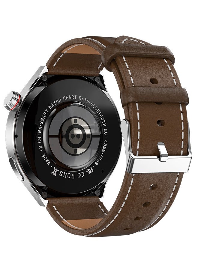 RollsTimi  Men's Bluetooth Smartwatch, 1.6 Inch With The Function Of Answering And Making Calls, With Sleep Monitoring And Fitness Heart Rate Monitoring, Suitable For Android And IOS Systems, Brown  - Image 2