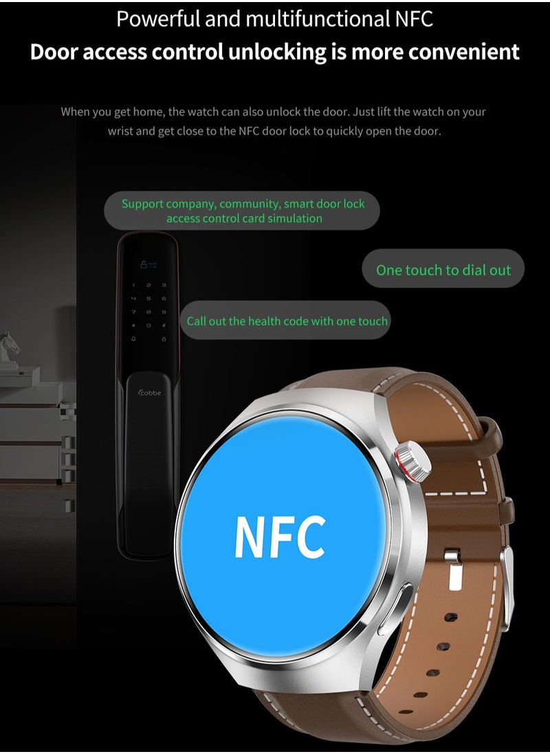 RollsTimi  Men's Bluetooth Smartwatch, 1.6 Inch With The Function Of Answering And Making Calls, With Sleep Monitoring And Fitness Heart Rate Monitoring, Suitable For Android And IOS Systems, Brown  - Image 4