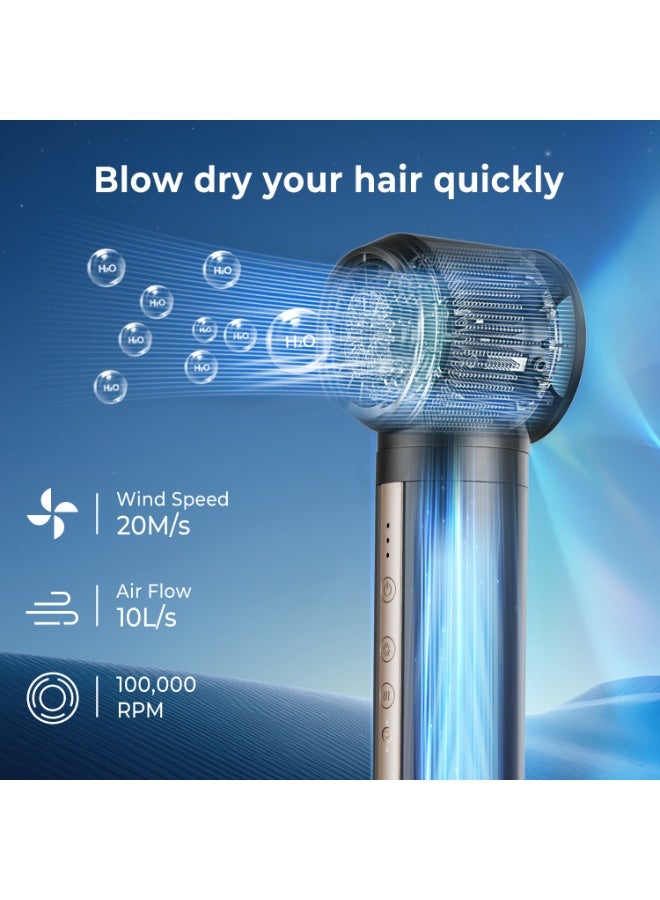 Hair Dryer Brush 6 in 1 Hot Air Styler, Negative Ionic Fast Drying Multi Styler for Curling, Straightening & Volumizing - Image 4