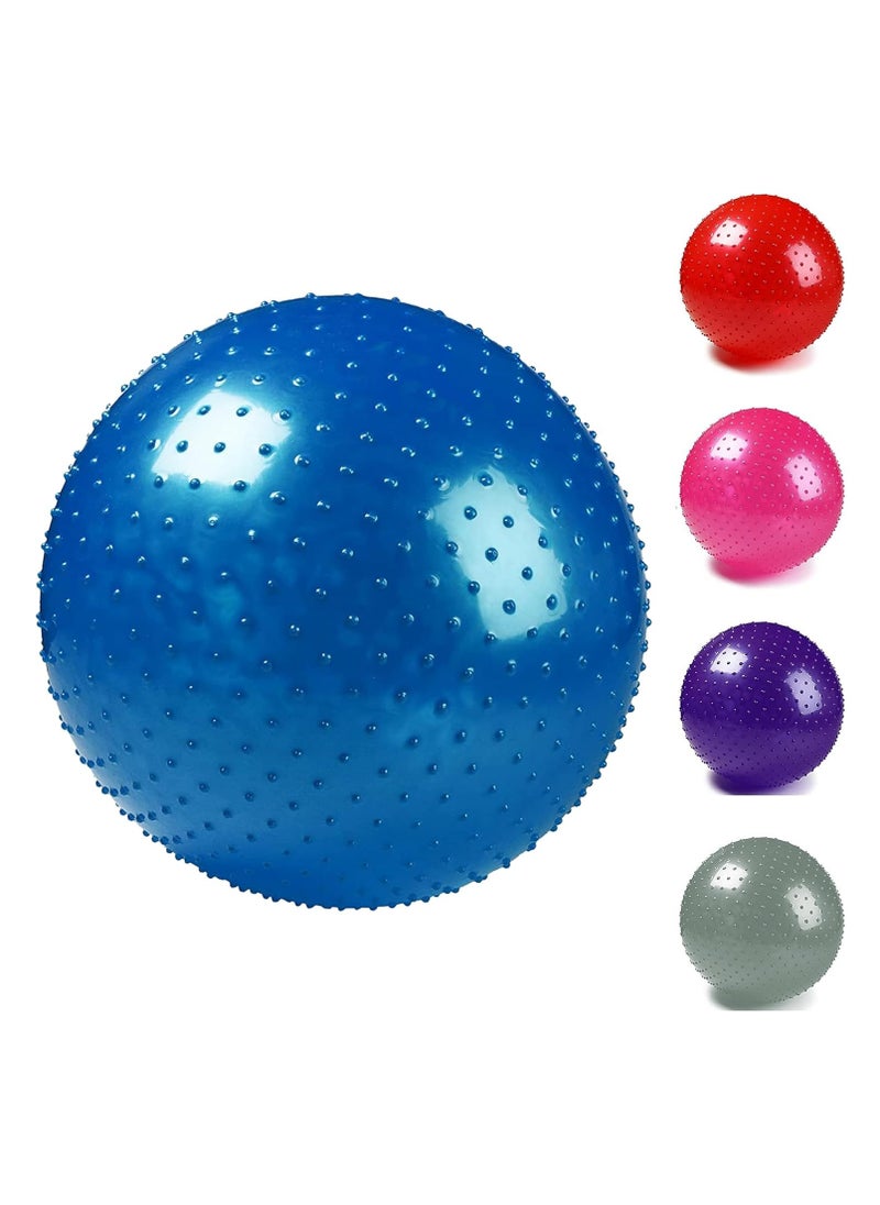 ENDLESS  55 cm Thick Yoga Ball | Assorted | Material: PVC | Gym Exercise Ball, Anti-Burst Yoga Ball | Balance Ball Chair for Fitness Workout Stability Pilates | For Gym & Home | Bath Men & Women  - Image 1