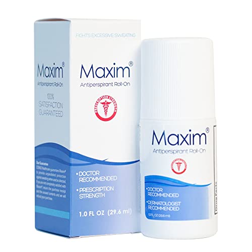 Maxim Maxim Clinical Strength Antiperspirant for Hyperhidrosis Excessive Sweating  Stops Sweat Up to 48 Hours Per Use  Antiperspirant for Men and Women Certain to Keep you Dri