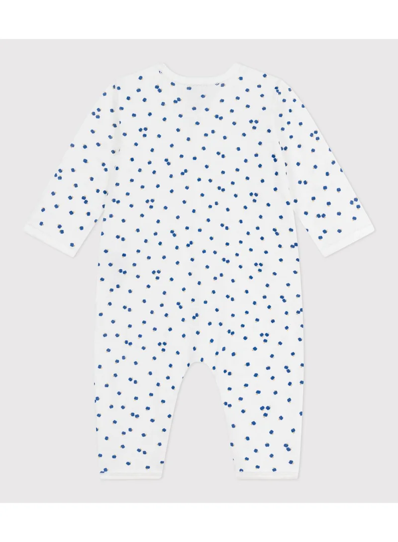Petit Bateau Babies' printed cotton footless pyjama suit