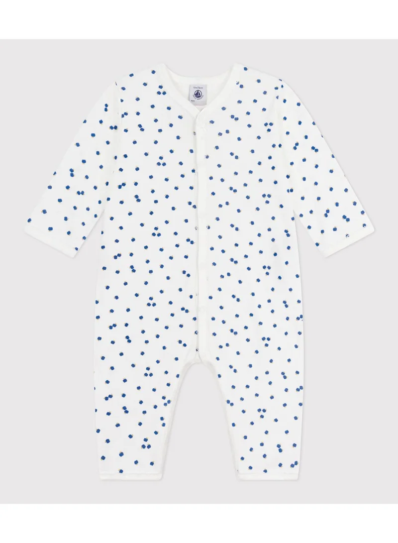 Petit Bateau Babies' printed cotton footless pyjama suit