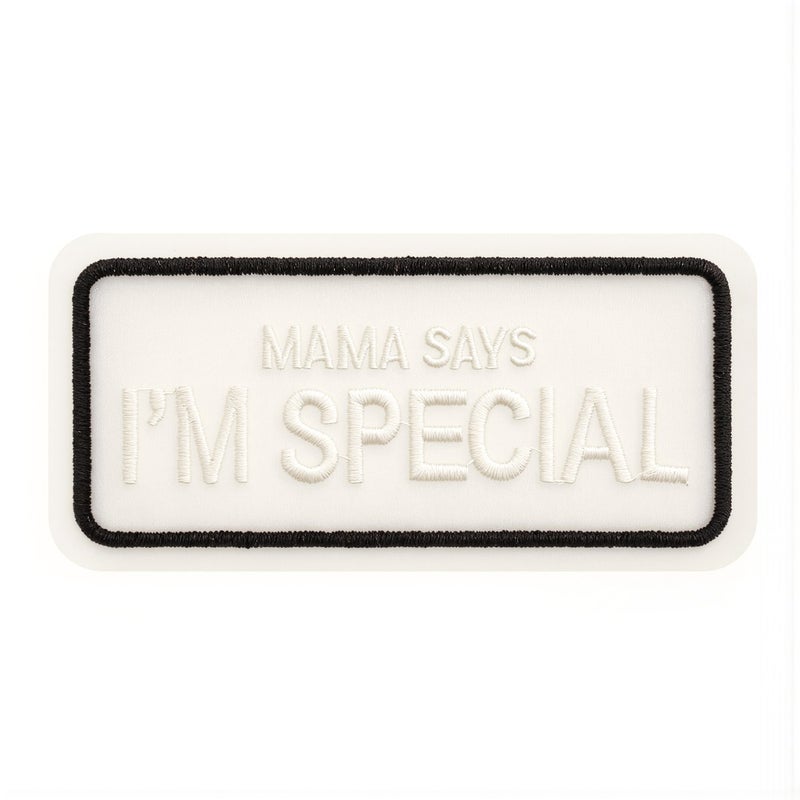 Lightweight Thin Embroidered Patch 9x4cm I'm Special Velcro Easy To Carry No Extra Bulk - Image 3