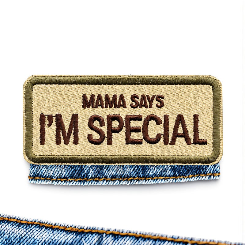 Lightweight Thin Embroidered Patch 9x4cm I'm Special Velcro Easy To Carry No Extra Bulk - Image 2