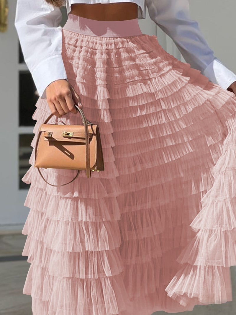 2026 and Summer Hot-Selling Item, Fashion Mesh Cake Skirt for Women on Independent Platforms and - Image 5