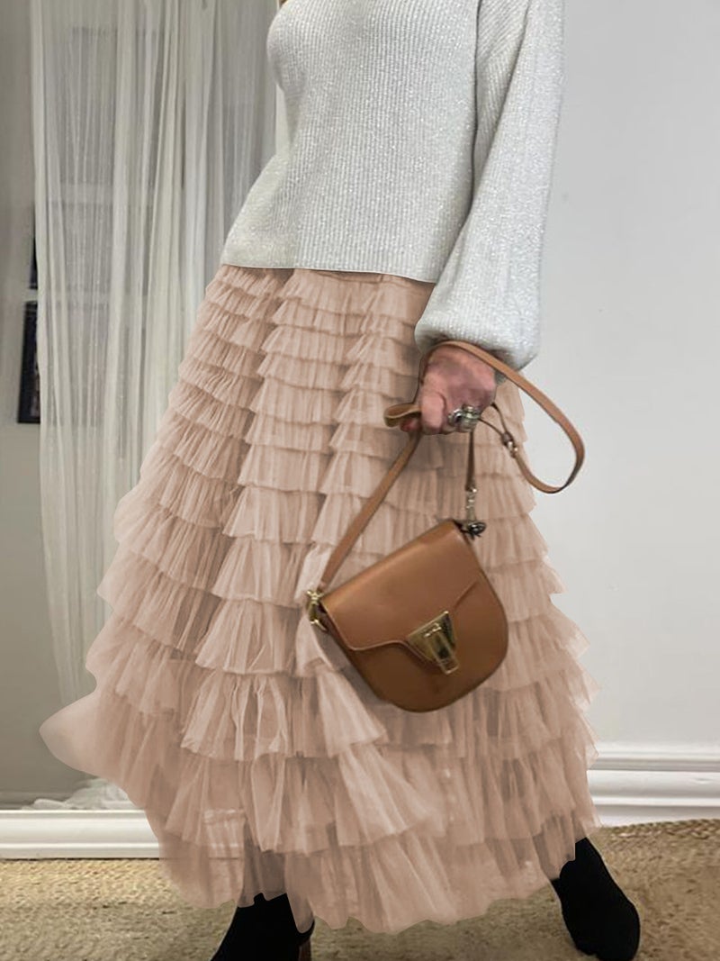 2026 and Summer Hot-Selling Item, Fashion Mesh Cake Skirt for Women on Independent Platforms and - Image 3