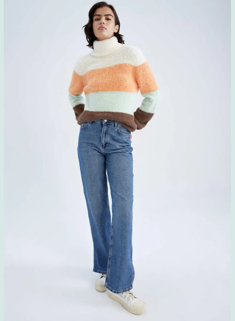 DeFacto Block Colour Turtleneck Jumper