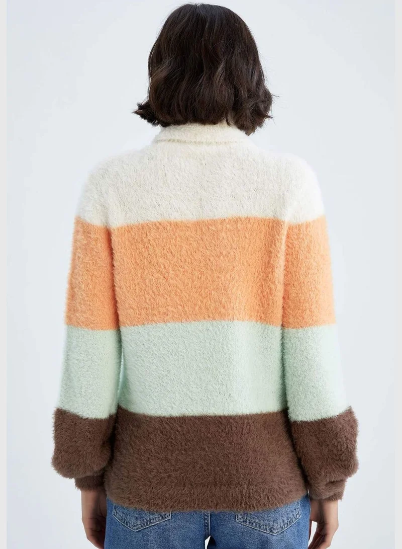 DeFacto Block Colour Turtleneck Jumper
