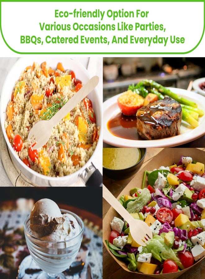 Concession Essentials ملاعق خشبية قابلة للتصرف 5.5" / أدوات خشبية طبيعية - عبوة من 100 قطعة - Image 4