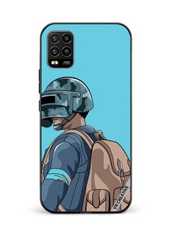 Protective Case Cover For Xiaomi Mi 10 Lite 5G Helmet And In Military Uniform Design Multicolour