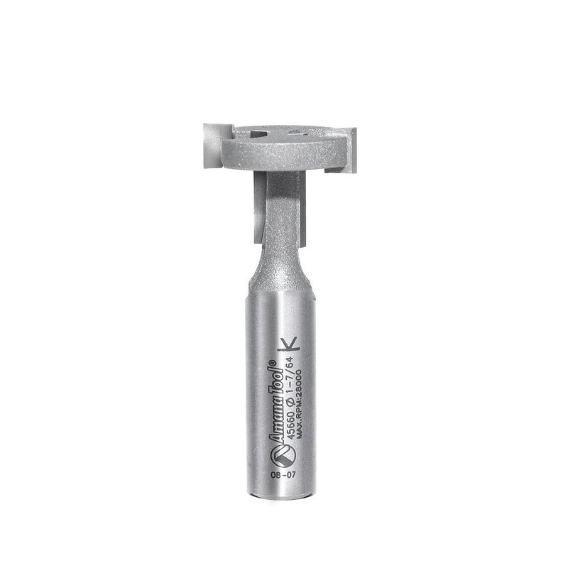 Amana Tool 45660 TSlot Straight Edge 2Flute Carbide Tipped Router Bit 12Inch Shank