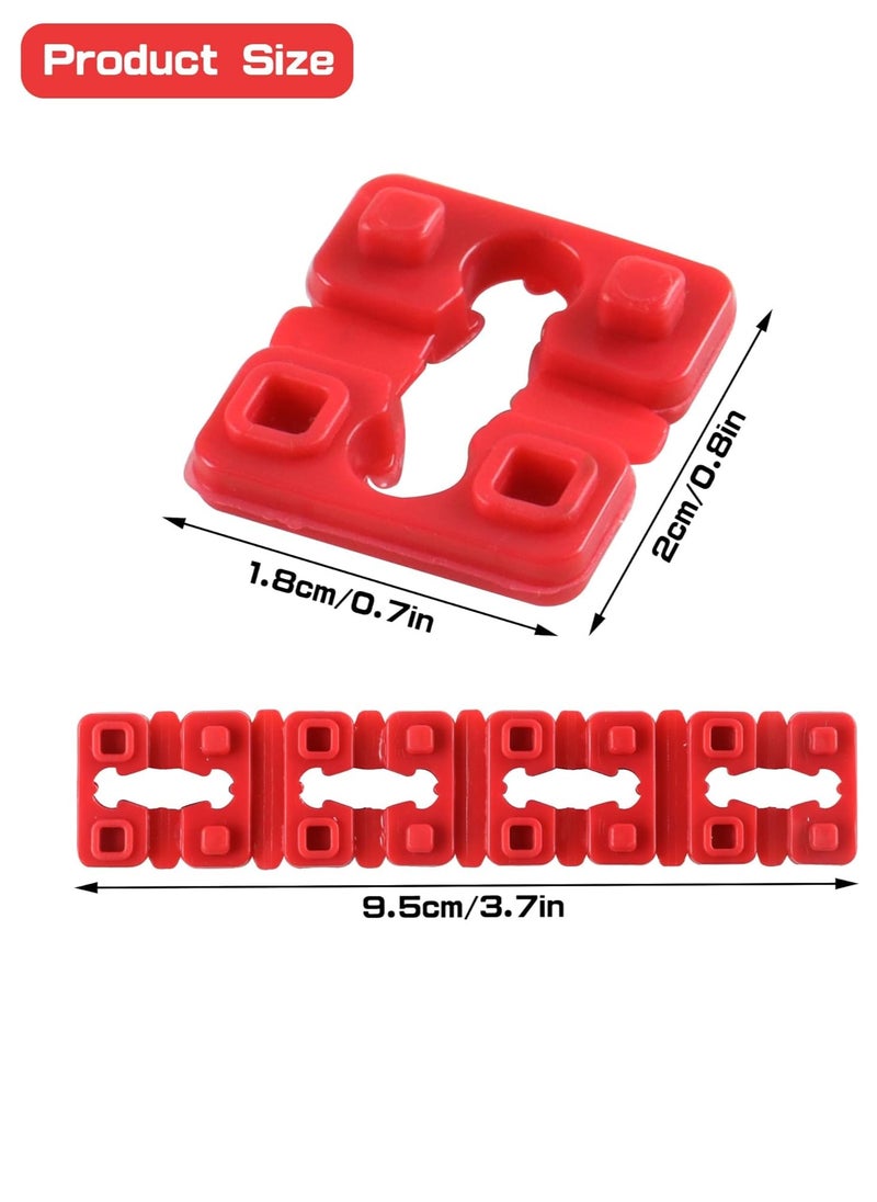 Generic - 36Pcs Electrical Outlet Spacers, Red Outlet Spacers for Electrical Box Outlet Spacers Shims Switch Receptacle Spacers Socket Spacers for Electrical Box or Loose Outlet Plug Fix Plastic - Image 1