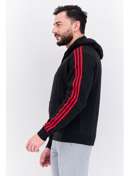 adidas Originals Men Sportswear Fit Long Sleeves Outdoor Sweatshirt, Black  - Image 3