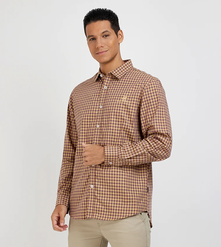 BEVERLY HILLS POLO CLUB Logo Embroidered Long Sleeves Shirt