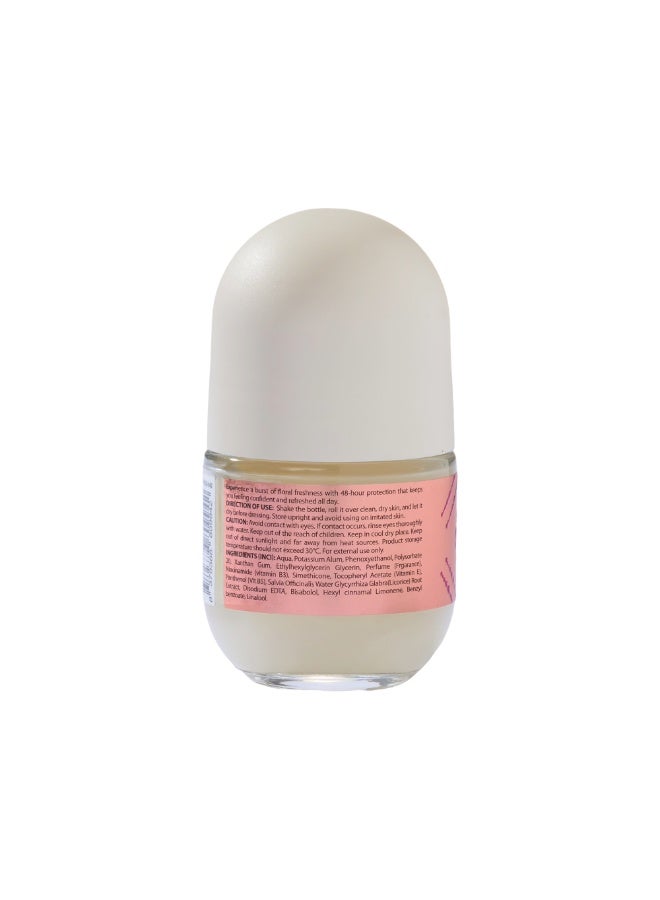 Anvati Niacinamide Antiperspirant Deodorant with Vitamin B3, E & B5-48H odor & sweat protection and Floral Freshness - Anti-Odour, Sweat, Residues & Irritation Deodorant - Alcohol Free Roll-on 50ml - Image 2