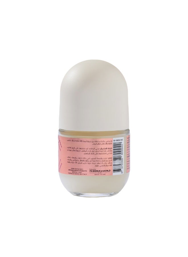 Anvati Niacinamide Antiperspirant Deodorant with Vitamin B3, E & B5-48H odor & sweat protection and Floral Freshness - Anti-Odour, Sweat, Residues & Irritation Deodorant - Alcohol Free Roll-on 50ml - Image 3