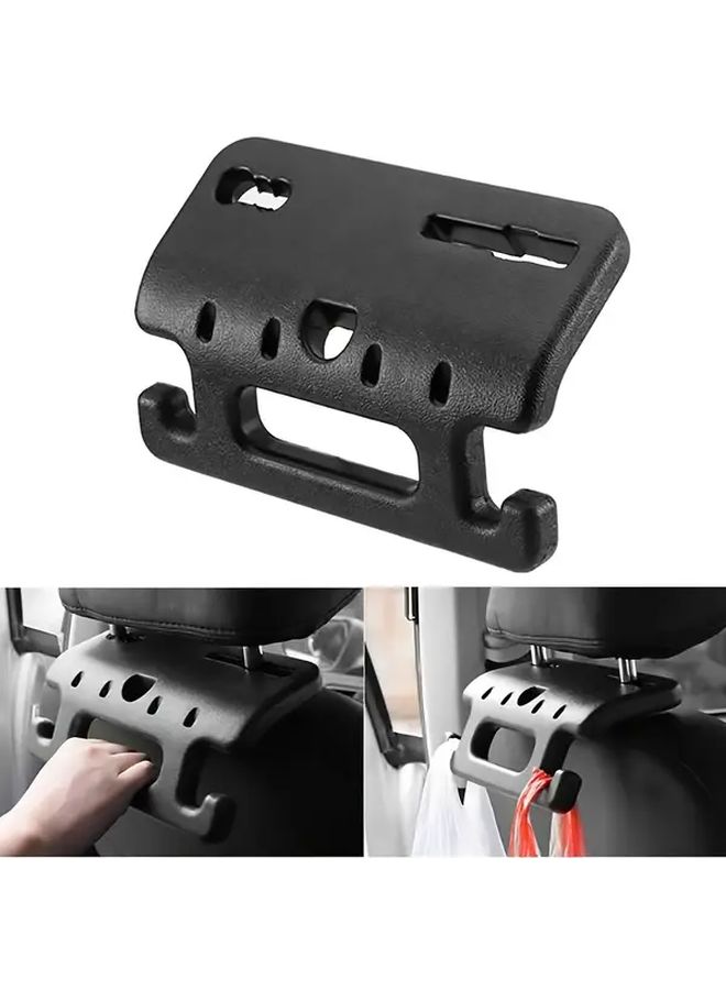 Black Headrest Hanger Handle For Seniors Sturdy Storage Space For Car Headrests - Image 1