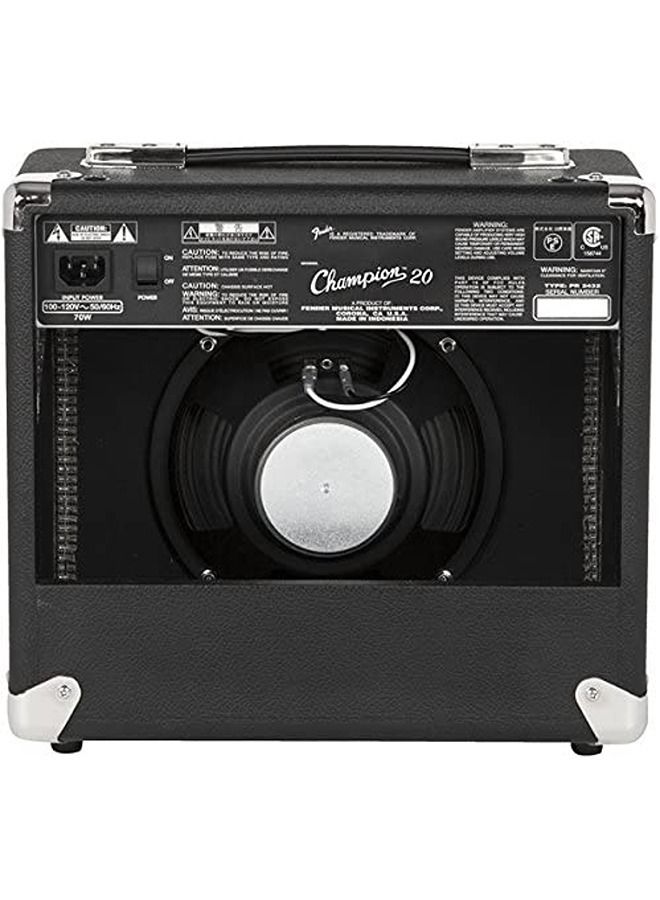 FENDER مكبر صوت جيتار Fender Champion 20 Combo 1 × 8، 20 وات - 2330206900 - Image 1