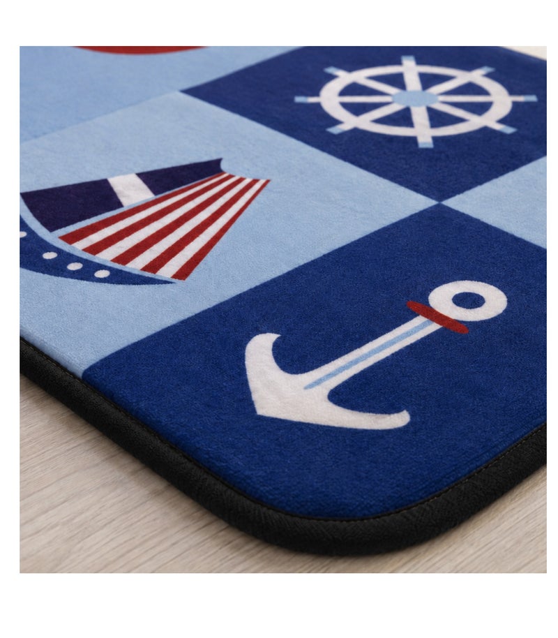 Factory Price - Sailor Play Mat & Rug - Navy Blue - Image 3