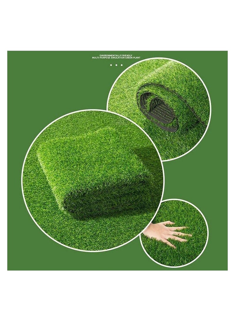 LINGWEI Artificial Grass Carpet Fake Grass Carpet Green 200x100cm  - Image 1