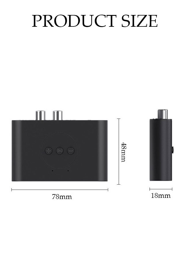 DUNISO - Bluetooth Receiver,Bluetooth 5.0 Car Adapter,Audio Receiver,Supports USB Flash Drive, Hands Free Calling, NFC connection,Apply to Mobile，Pad，TV，Audio，Amplifier，Home Theater,78*48*18mm - Image 1