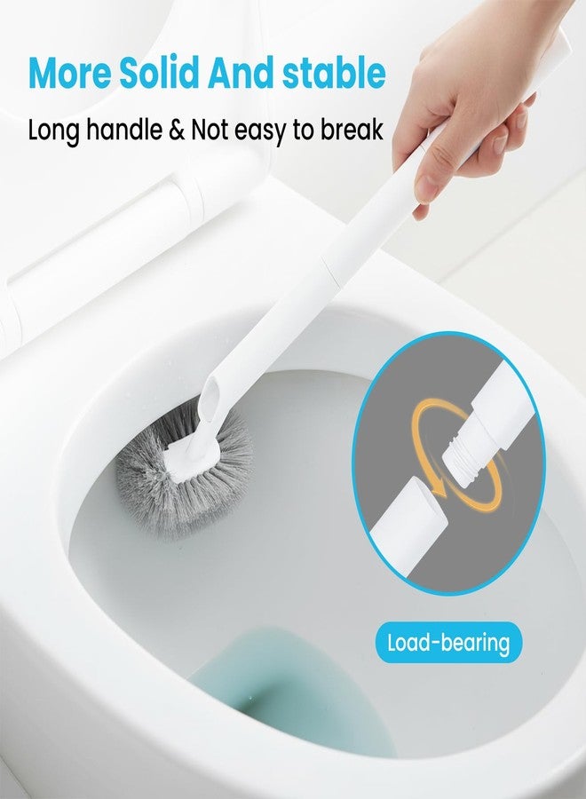 TreeLen Toilet Plunger and Bowl Brush Combo for Bathroom Cleaning, White, 1 Set - Image 4