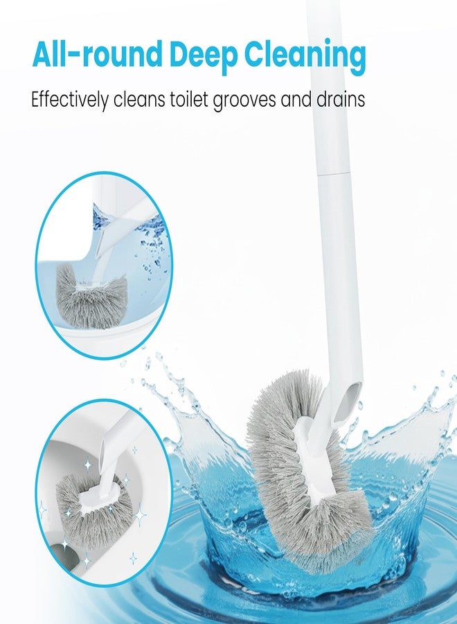 TreeLen Toilet Plunger and Bowl Brush Combo for Bathroom Cleaning, White, 1 Set - Image 3