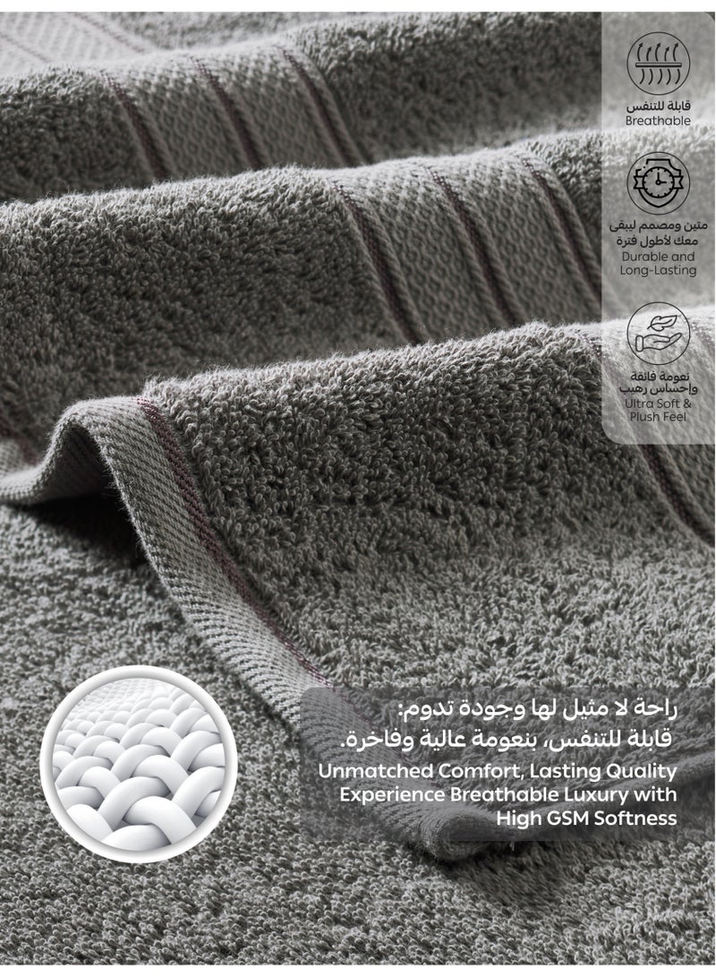 Donetella 6-Pcs Hand Towel Set (40x70 cm) – 100% Combed Cotton 600 GSM | Quick Dry, Ultra-Absorbent, Thick & Plush | Ideal for Spa, Gym, Hotel & Everyday Luxury - Image 5